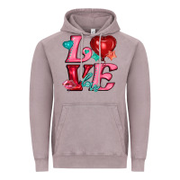 Vintage Zinc love with balloons Vintage Hoodie - AdoDesignShop