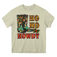 Mossy christmas cowboy boots ho ho howdy Heavy Core Tee - RanaPortraitStore