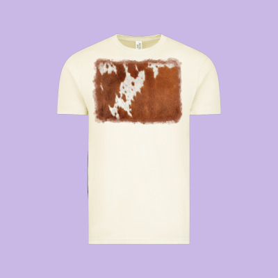 Cowhide Background Vintage Tee Designed By Adodesignshop