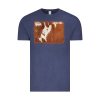 Vintage Denim cowhide background Vintage Tee - AdoDesignShop