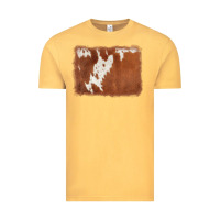Vintage Mustard cowhide background Vintage Tee - AdoDesignShop
