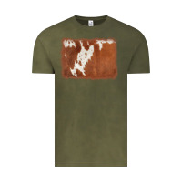Vintage Olive cowhide background Vintage Tee - AdoDesignShop