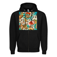 Black western indian coffee cups with aztec seamless pattern bbs Zipper Hoodie - BundleAndBundleShop