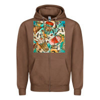 Chestnut western indian coffee cups with aztec seamless pattern bbs Zipper Hoodie - BundleAndBundleShop