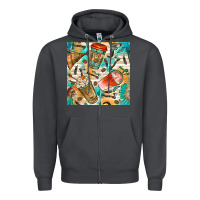 Smoke western indian coffee cups with aztec seamless pattern bbs Zipper Hoodie - BundleAndBundleShop