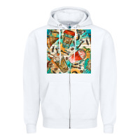 White western indian coffee cups with aztec seamless pattern bbs Zipper Hoodie - BundleAndBundleShop