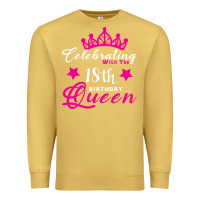 Celebrating With The 18th Birthday Queen Premium Sweatshirt | Teevron