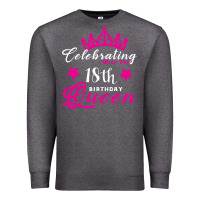 Charcoal Heather Celebrating With the 18th Birthday Queen Premium Sweatshirt - Bettercallsaul