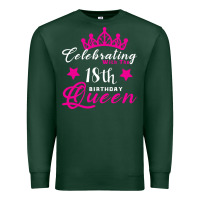Sports Green Celebrating With the 18th Birthday Queen Premium Sweatshirt - Bettercallsaul