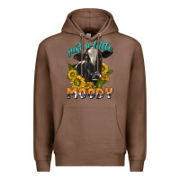 Chestnut Just a Little Moody Premium Hoodie - texasbilliewilder