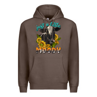 Coffee Just a Little Moody Premium Hoodie - texasbilliewilder