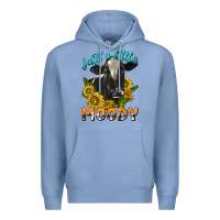 Colony Blue Just a Little Moody Premium Hoodie - texasbilliewilder