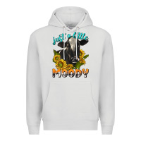 Dove Grey Just a Little Moody Premium Hoodie - texasbilliewilder