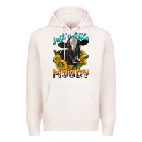 Pale Pink Just a Little Moody Premium Hoodie - texasbilliewilder