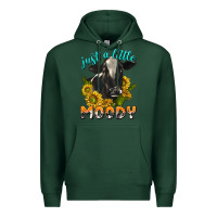 Sports Green Just a Little Moody Premium Hoodie - texasbilliewilder