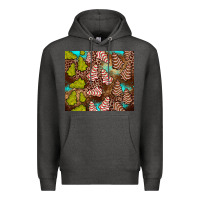 Charcoal Heather little debbie tree cakes leopard turquoise Premium Hoodie - JahusDesignShop