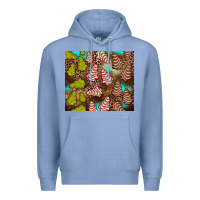 Colony Blue little debbie tree cakes leopard turquoise Premium Hoodie - JahusDesignShop