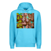 Ocean Blue little debbie tree cakes leopard turquoise Premium Hoodie - JahusDesignShop
