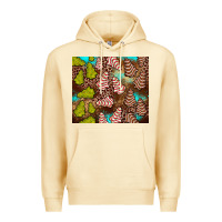Pina Colada little debbie tree cakes leopard turquoise Premium Hoodie - JahusDesignShop