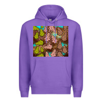 Purple little debbie tree cakes leopard turquoise Premium Hoodie - JahusDesignShop