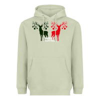 Matcha Merry Christmas Reindeer Heavyweight Hoodie - Bettercallsaul