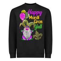 Black happy mardi gras y'all Heavyweight Sweatshirt - BarkalooDesign