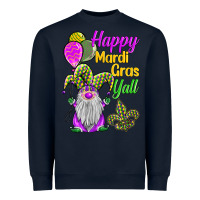 Navy happy mardi gras y'all Heavyweight Sweatshirt - BarkalooDesign