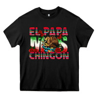 Black El Papa Mas Chingon Heavy Core Tee - texasbilliewilder