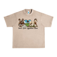 French Oak peace love appaloosa horse Urban Heavy Tee - LillyAllenDesigns