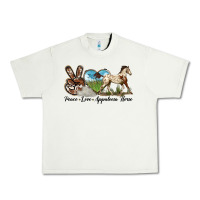 Peace Love Appaloosa Horse Urban Heavy Tee | Teevron