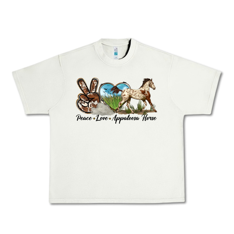 Peace Love Appaloosa Horse Urban Heavy Tee by LillyAllenDesigns | Teevron