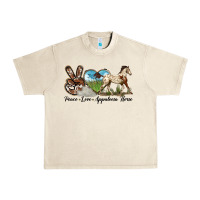Sandshell peace love appaloosa horse Urban Heavy Tee - LillyAllenDesigns