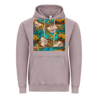 Vintage Zinc student delivery specialist seamless pattern Vintage Hoodie - BundleAndBundleShop