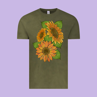 Sunflowers Vintage Tee Designed By Artiststas