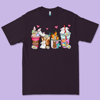 Easter Coffee Cups Premium Tee Designed By Adodesignshop