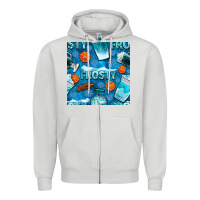 Dove Grey winter frosty coffee cups and snow seamless pattern bbs Zipper Hoodie - BundleAndBundleShop