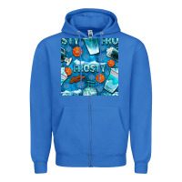 True Royal winter frosty coffee cups and snow seamless pattern bbs Zipper Hoodie - BundleAndBundleShop