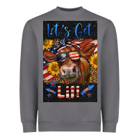 Storm Western Let's Get Lit Cow Heavyweight Sweatshirt - LillyAllenDesigns