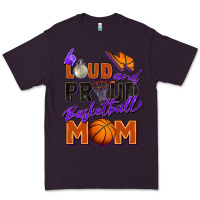 Plum loud and proud basketball mom Premium Tee - Zillion Design Studio