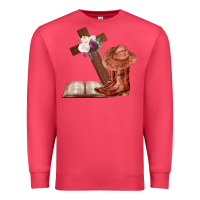 Cardinal Boots with Bible and cross Premium Sweatshirt - Bettercallsaul