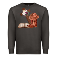 Smoke Boots with Bible and cross Premium Sweatshirt - Bettercallsaul
