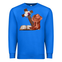 True Royal Boots with Bible and cross Premium Sweatshirt - Bettercallsaul