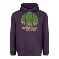 Plum Merry Christmas To All To All A Good Night Heavyweight Hoodie - Bettercallsaul