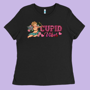 Cupid Vibes Ladies Tee Designed By Ranaportraitstore