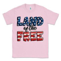 Bubblegum Pink Land of the free America Classic Tee - Jasminsmagicworld