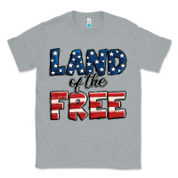 Heather Grey Land of the free America Classic Tee - Jasminsmagicworld