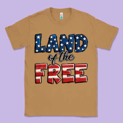 Land Of The Free America Classic Tee Designed By Jasminsmagicworld