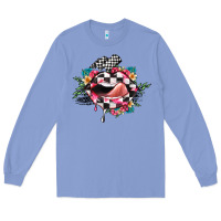 Colony Blue race lip Long Sleeve Tee - JahusDesignShop