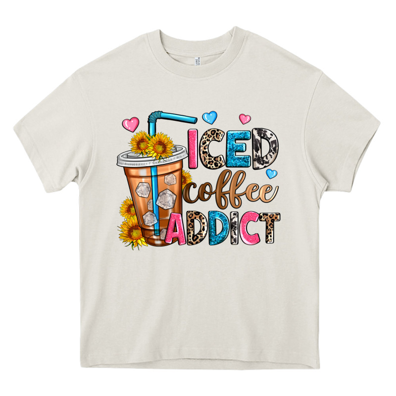 Iced Coffee Addict Heavy Core Tee by Zillion Design Studio | Teevron