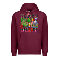 Burgundy Tequila made me do it Premium Hoodie - NancyCooperArtShop